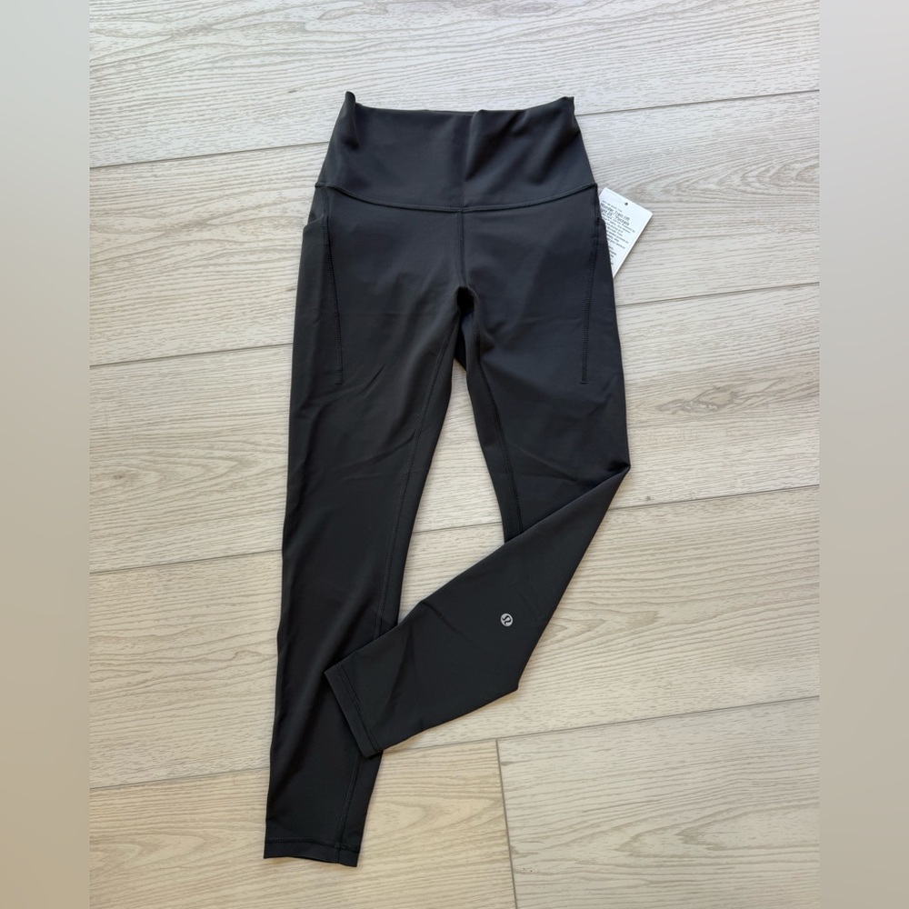 Brand new with tag lululemon wunder train HR Tight 25 pocket graphite grey size6